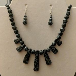 Necklace and earrings